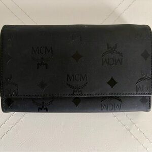 MCM Black Monogram WALLET